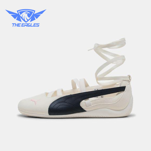Puma/彪马正品Speedcat女士休闲薄底蝴蝶结绑带芭蕾鞋404395-01