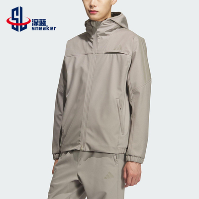 Adidas/阿迪达斯正品2025冬季款男士运动连帽耐穿休闲外套KQ8526