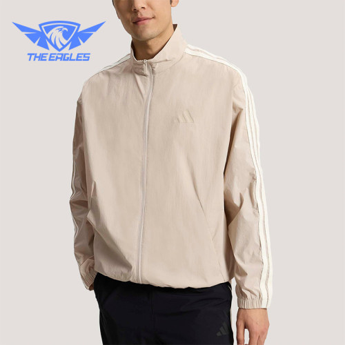 Adidas/阿迪达斯正品春季男士运动休闲经典梭织立领外套KR2521