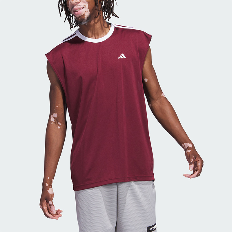 阿迪达斯男子运动无袖T恤