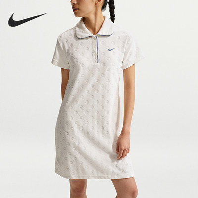 Nike/耐克正品夏季女士宽松时尚印花休闲连衣裙II3977-133