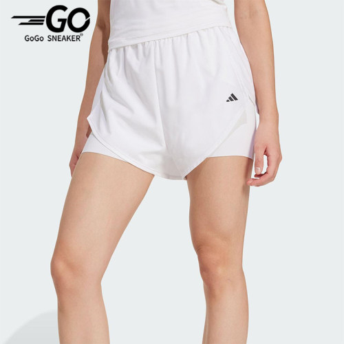 Adidas/阿迪达斯正品2025夏季款女士高腰经典运动训练短裤KB3141