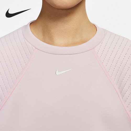 Nike/耐克正品PRO LUXE女子针织圆领训练休闲套头上衣卫衣 CU5746