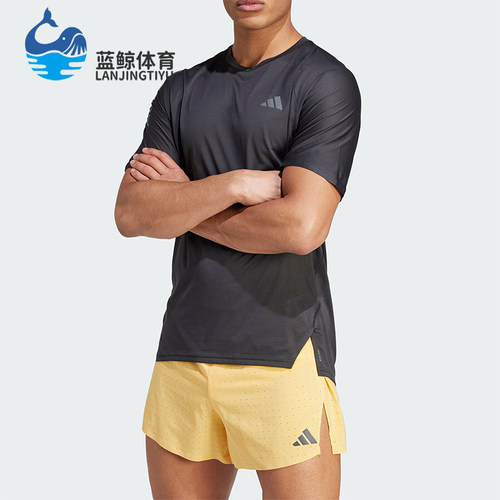 阿迪达斯男士跑步运动T恤