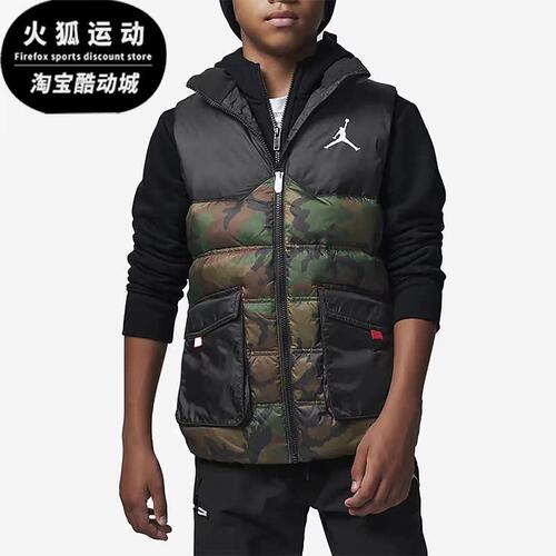 耐克大童冬休闲运动保暖羽绒马甲