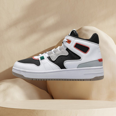 李宁休闲鞋女鞋进击新款耐磨防滑女子轻便中帮篮球休闲鞋AGBQ116