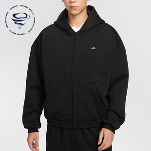 Nike/耐克正品冬季男士简约宽松拉链加绒篮球运动外套IO3690-010
