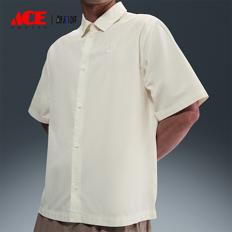 Nike/耐克正品2025 Club男士宽松休闲经典简约翻领衬衫HJ2030-133