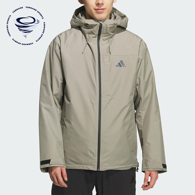 Adidas/阿迪达斯正品2025男士连帽保暖三合一羽绒内胆外套KQ5502