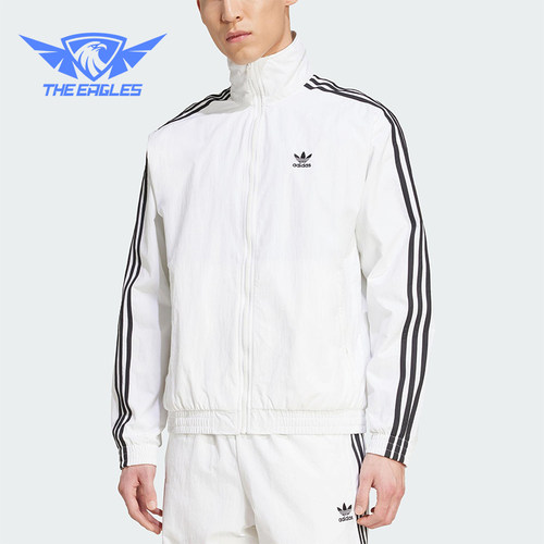 Adidas/阿迪达斯正品三叶草男士运动梭织立领休闲日常外套JY1328