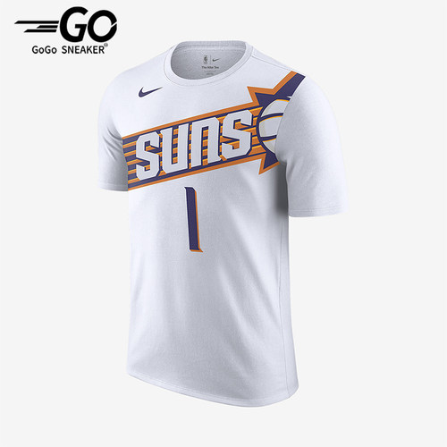 Nike/耐克正品Devin Booker男士休闲运动透气图案短袖FD9807-109