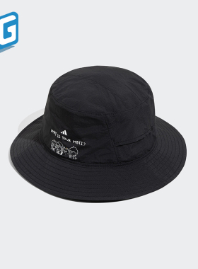 Adidas/阿迪达斯正品GFX BUCKET男女款运动遮阳渔夫帽JP0421