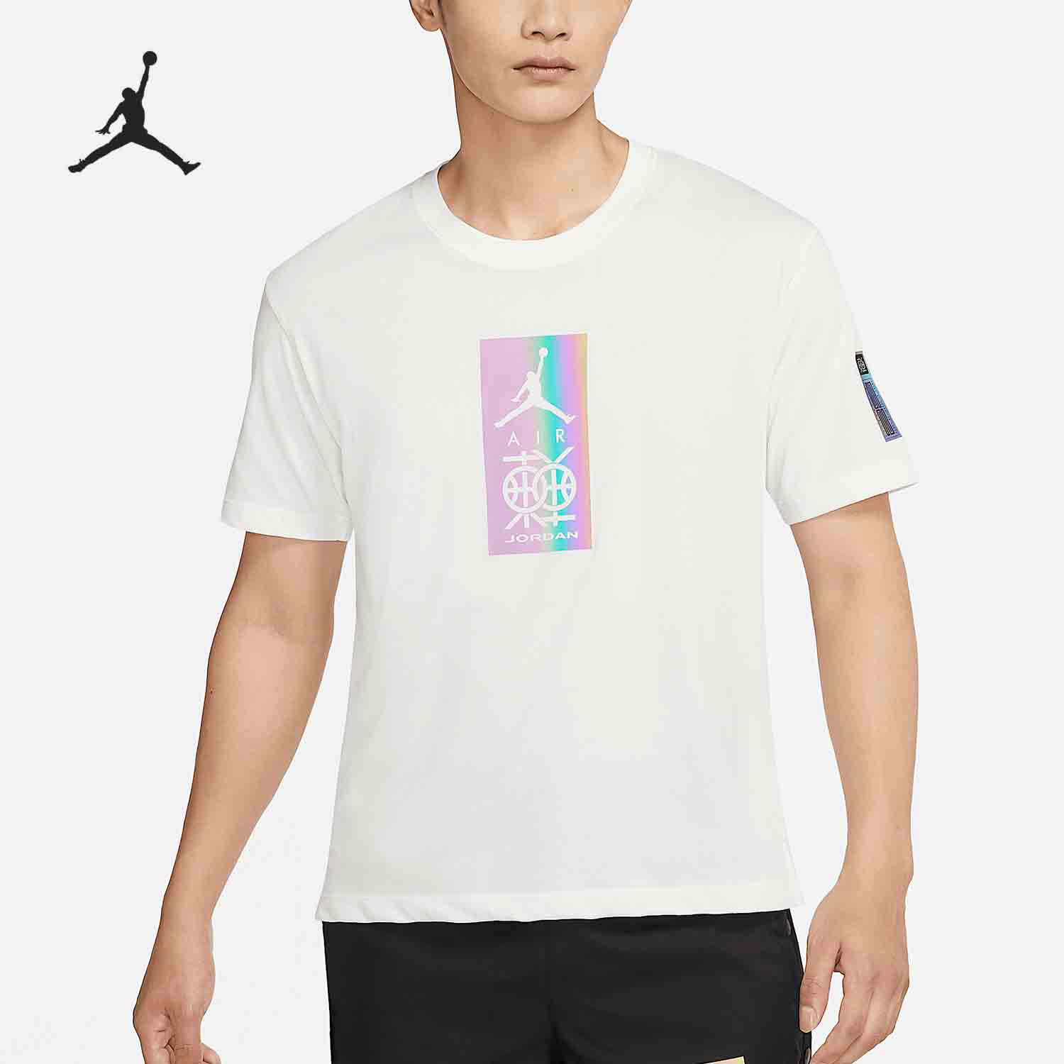 Nike/耐克官方正品JORDAN男士圆领套头透气运动短袖DV6279-133