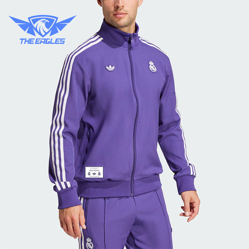 Adidas/阿迪达斯正品三叶草男士足球训练立领夹克外套JF2582