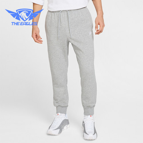 Nike/耐克正品2025冬季款男士日常束脚刺绣针织长裤FN3802-063