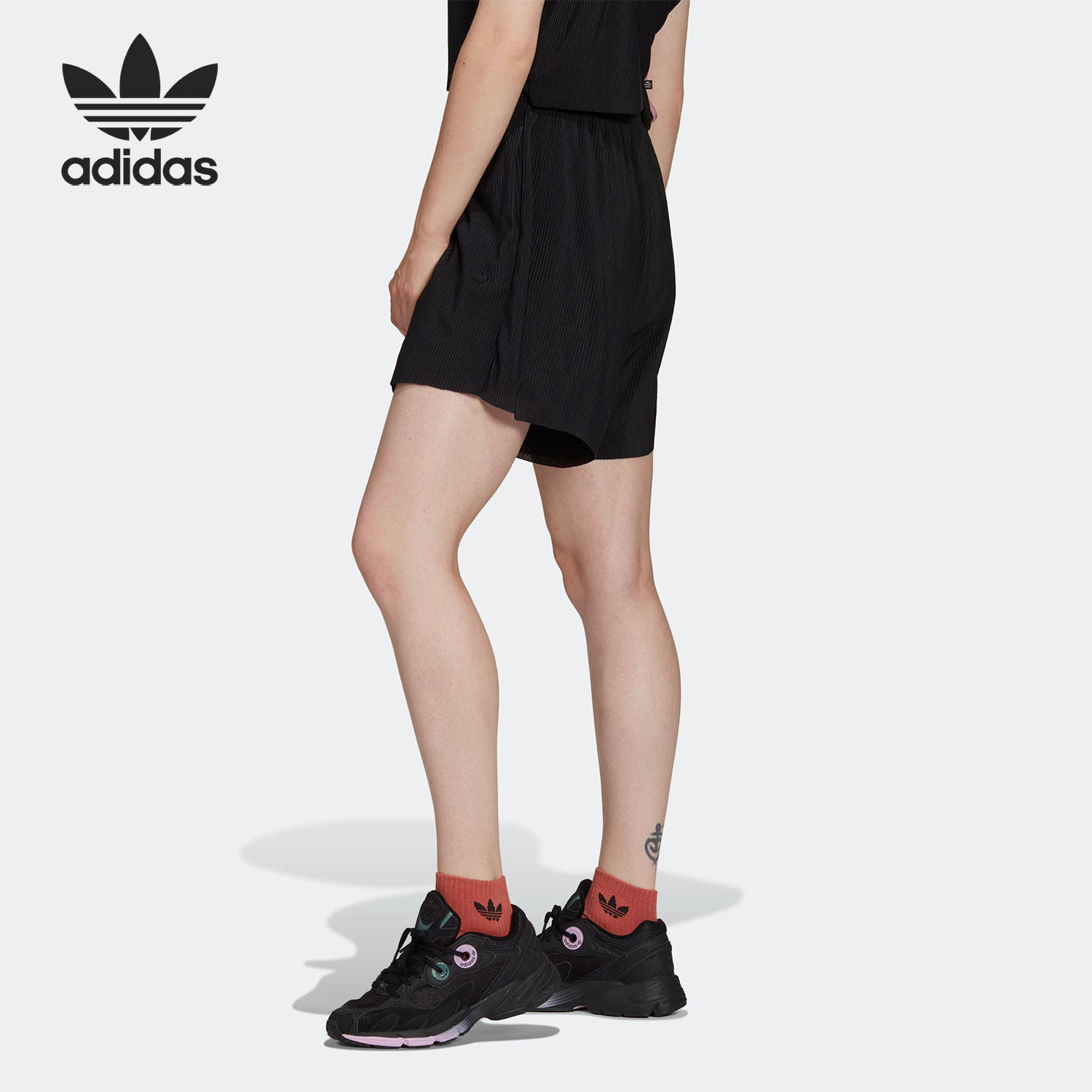 Adidas/阿迪达斯正品当季新款三叶草女子运动休闲短裤HF7543,运动服/休闲服装,运动中长裤／短裤,淘宝优惠券,粉丝福利购,淘宝优惠卷