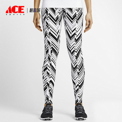 Nike/耐克正品印花图案休闲弹力健身裤新款女长裤642525-100