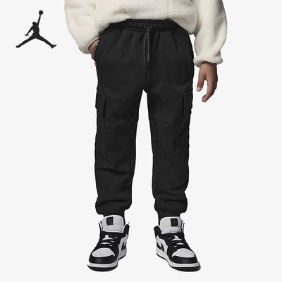 Nike/耐克正品JORDAN小童简约舒适运动针织长裤FJ9639-010
