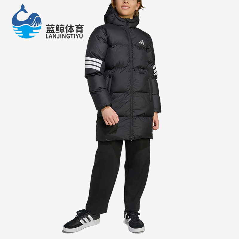 Adidas/阿迪达斯正品FutureIcons新款儿童经典黑白色棉服JW2478