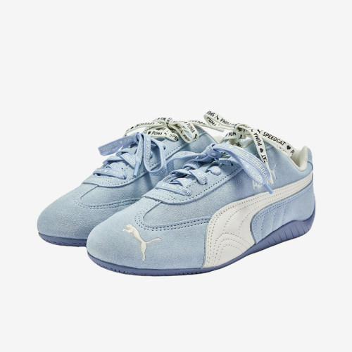 Puma/彪马正品女蓝白色低帮保暖麂皮休闲舒适经典运动鞋408130-02