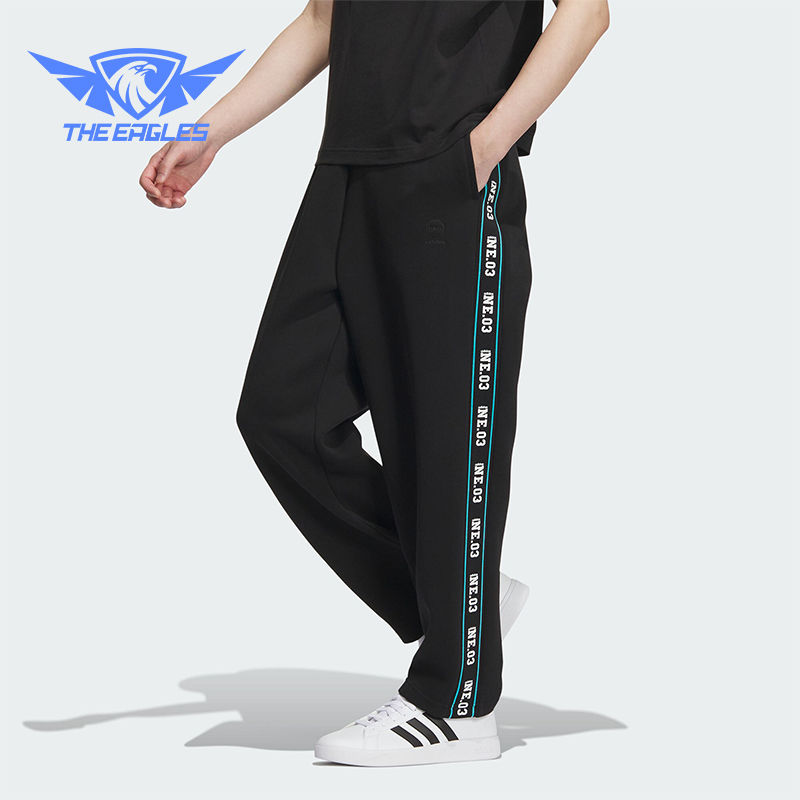 Adidas/阿迪达斯正品新款NEO男女印花户外宽松运动裤IK7621