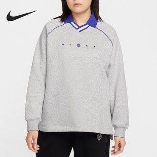 女士翻领套头针织卫衣IF0257 Nike 款 2025冬季 043 耐克官方正品