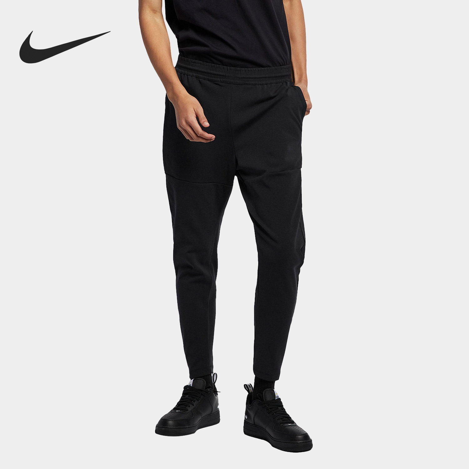 Nike/耐克正品新款男子简约透气修身针织休闲长裤AR1551-010