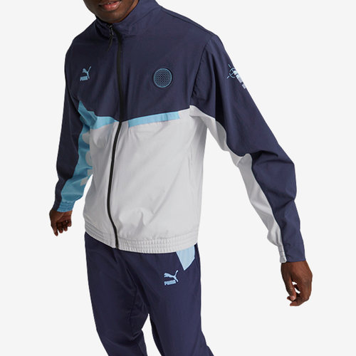 Puma/彪马正品新款男子拼色防风立领运动夹克外套767141-14