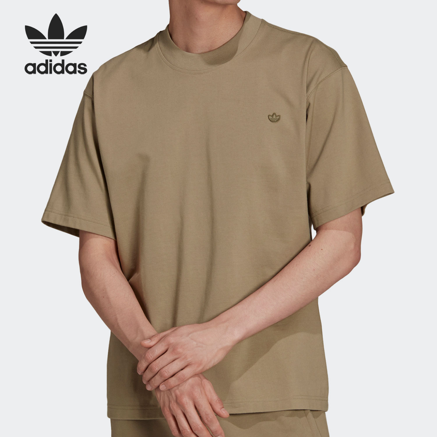 Adidas/阿迪达斯正品三叶草情侣款夏季运动短袖T恤 H62520