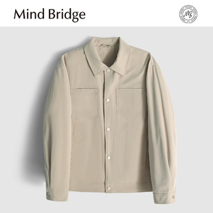 MindBridge新款 2025秋冬防风保暖翻领商务休闲棉服夹克男透气耐磨