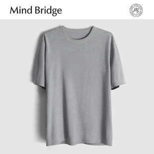短袖 宽松圆领商务休闲针织衫 抗皱透气 2025秋冬男士 MindBridge新款