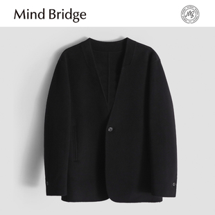 商务休闲防风保暖短款 男士 羊毛呢大衣外套 2025冬季 MindBridge新款