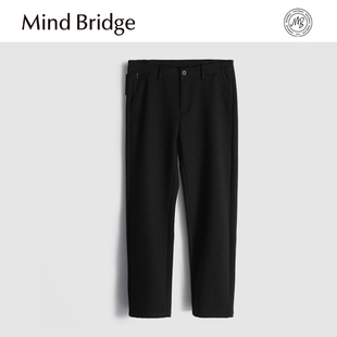 绵羊毛防风保暖直筒抗皱商务休闲长裤 MindBridge新款 2025秋冬男士