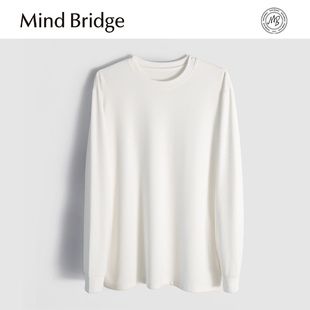 莫代尔弹力垂感休闲圆领内搭长袖 男士 T恤 2025秋季 MindBridge新款