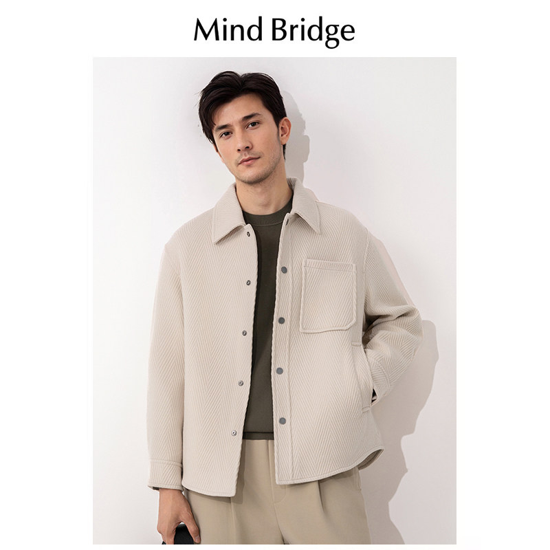 MindBridge翻领秋冬休闲防风保暖