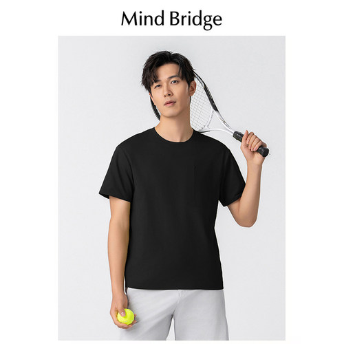 MindBridge短袖休闲运动青年T恤