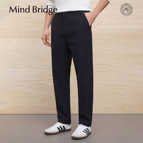 MindBridge克轻面料/户外运动高弹力透气直筒商务休闲裤/轻盈柔软