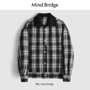 重磅绵羊毛商务休闲夹克外套男士 新款 防风保暖 MindBridge 百家好