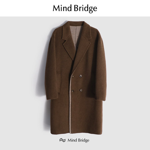 MindBridge羊毛冬呢大衣防风保暖