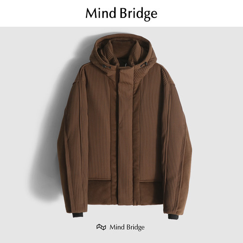 MindBridge保暖羽绒服白鸭绒羊毛