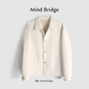 商务高级感外套 春秋季 MindBridge微廓形经典 宽松休闲翻领夹克男士