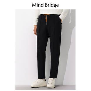休闲抽绳卫裤 简约运动宽松直筒高弹力男士 2025时尚 MindBridge新款