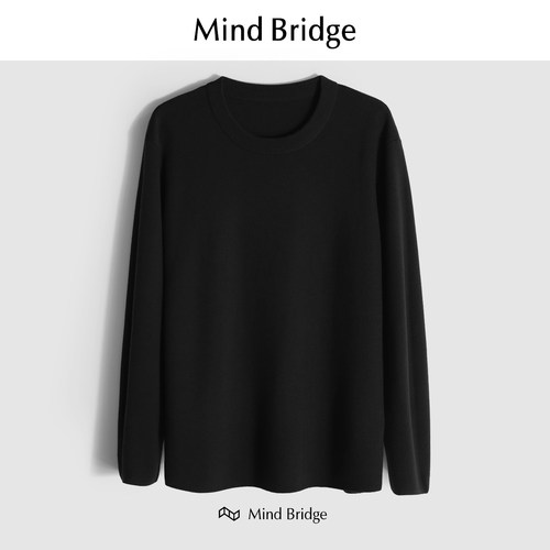 MindBridge绵羊毛圆领针织衫保暖