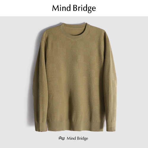MindBridge绵羊毛透气针织衫保暖