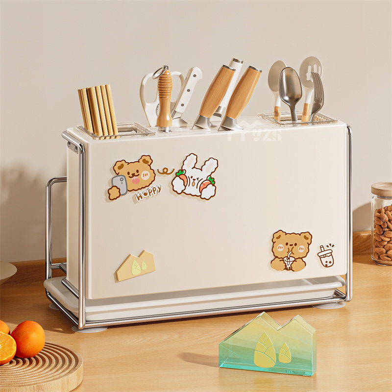 厨房刀架筷子笼置物架壁挂式多功能台面放砧板菜板刀具一体收纳架,厨房/烹饪用具,厨房置物架/置物柜/角架,淘宝优惠券,粉丝福利购,淘宝优惠卷