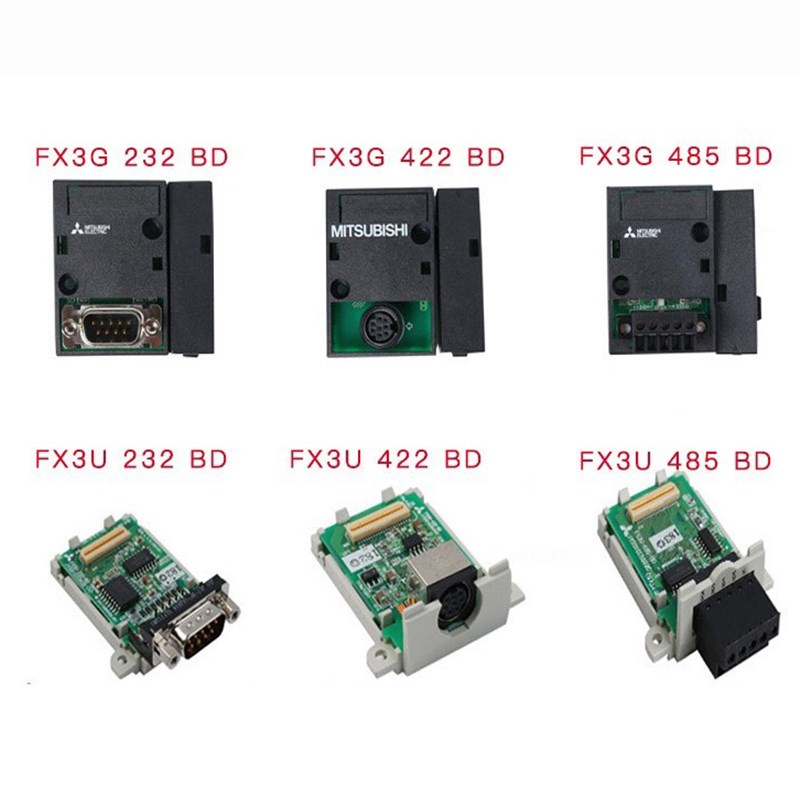 三菱PLC通讯板BD板 FX3U pFX3G 1N 2N 485 232 422 1DA 2AD CNV B