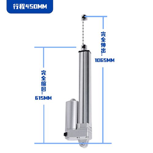 3000N电动推杆直流电机自动伸缩升降杆器小型电缸12V24V36V48V