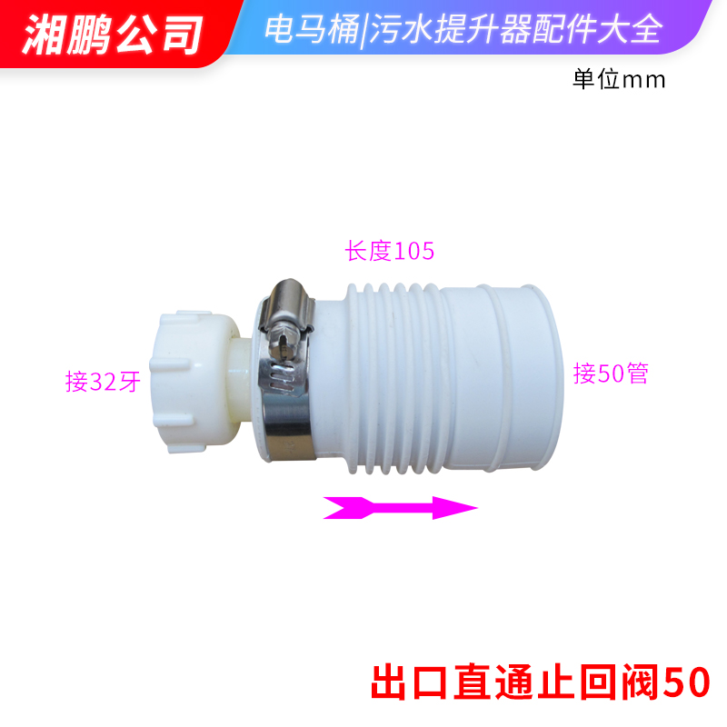 污水提升器配件止回阀软胶黑套源C线自启动开关电抽排化粪粉碎马