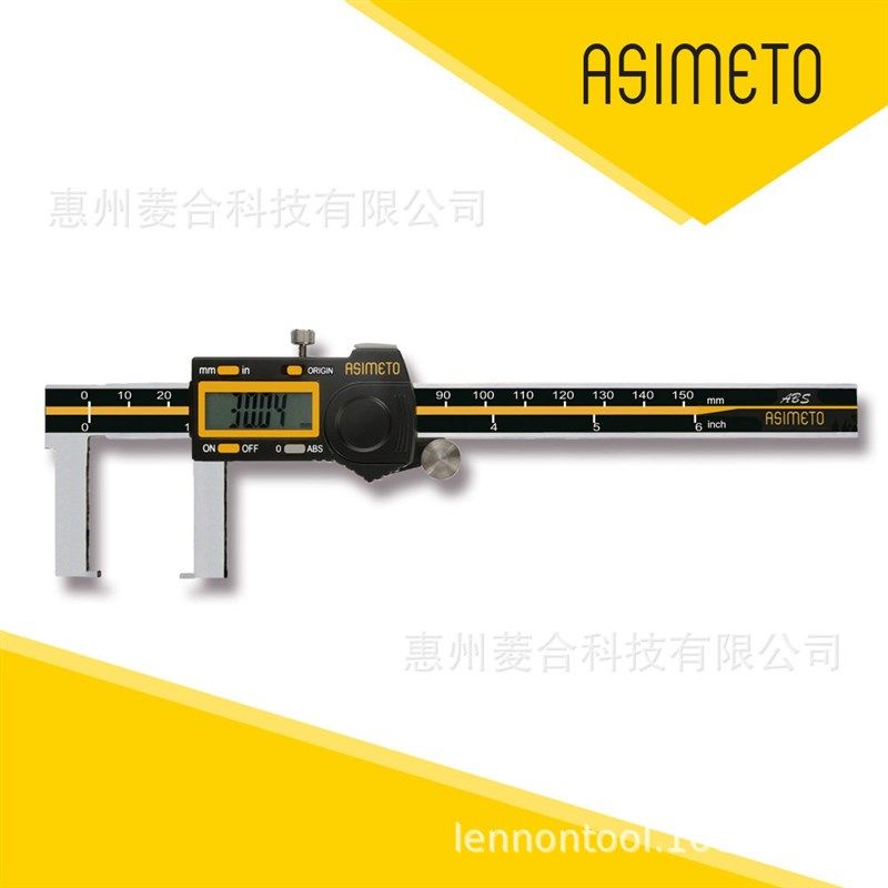 安度ASIMETO扁头外沟槽ABS数显卡尺0-150MM/6 ,0.01MM/.0005,童装/婴儿装/亲子装,儿童装饰手表,淘宝优惠券,粉丝福利购,淘宝优惠卷