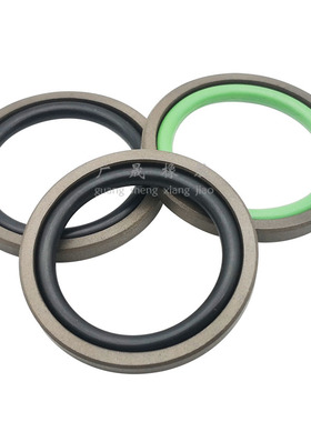 液压PG氟格莱圈GSF双向活塞油封STD 46 35/48 37/50 39/52 41 4.2